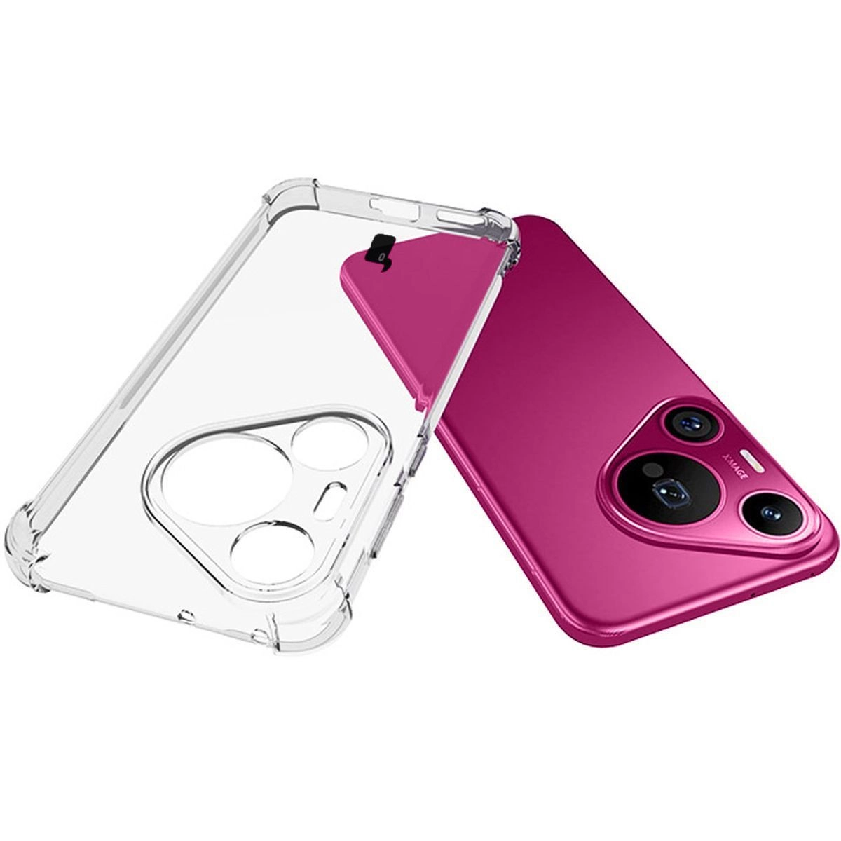 Etui Bizon Elastyczne Salpa do Huawei Pura 70 Pro / Pro+ Przezroczysty