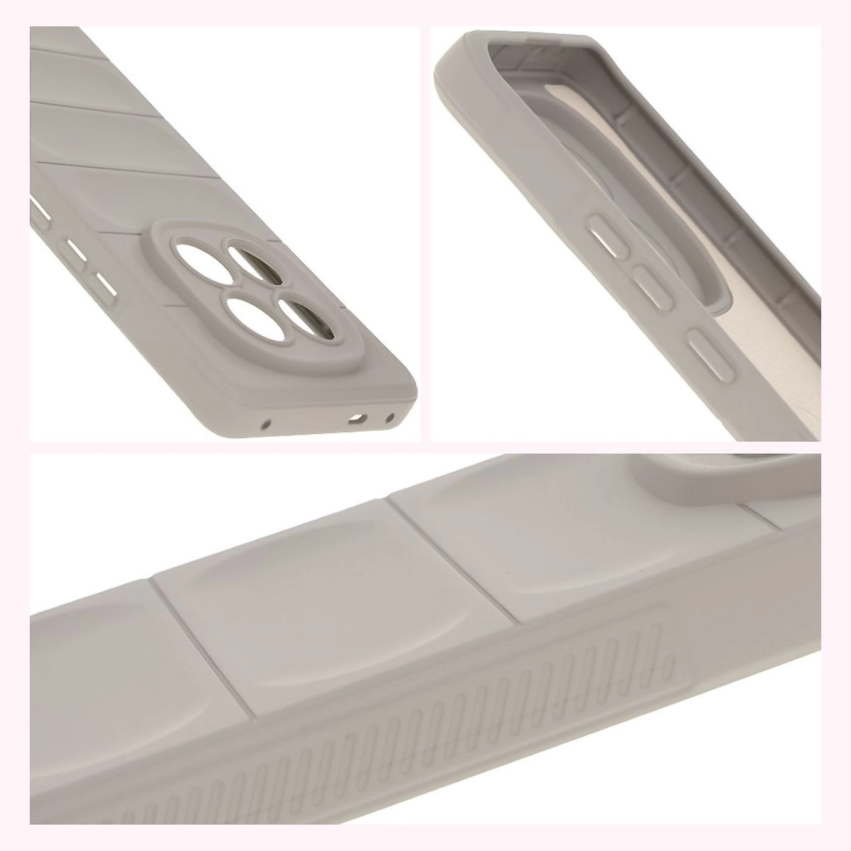 Etui Bizon Tur do Xiaomi Redmi Note 14 Pro Plus 5G Jasnoszary