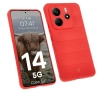 Etui Bizon Tur do Xiaomi Redmi Note 14 5G Czerwony