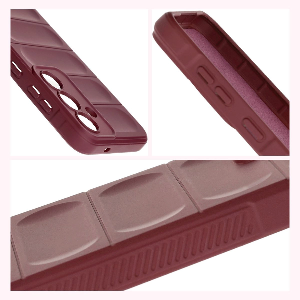 Etui Bizon Tur do Galaxy S25 Plus Ciemnofioletowy