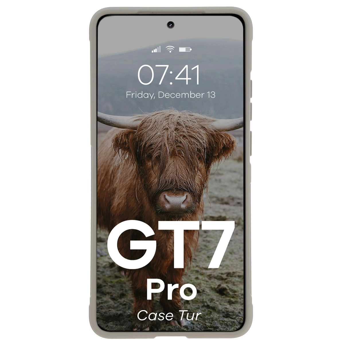 Etui Bizon Tur do Realme GT 7 Pro Jasnoszary