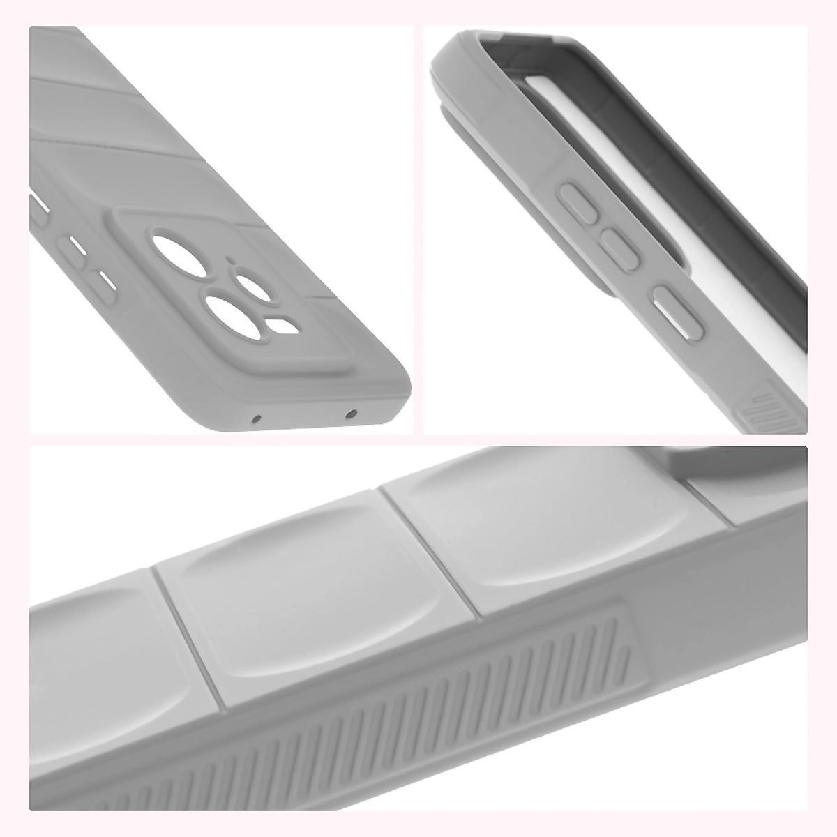 Etui Bizon Tur do Realme GT 7 Pro Jasnoszary