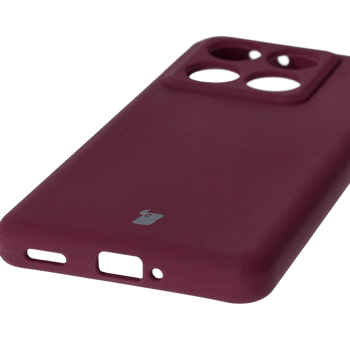 Etui Bizon Silikonowe Soft do Xiaomi 14T Pro Ciemno-fioletowy