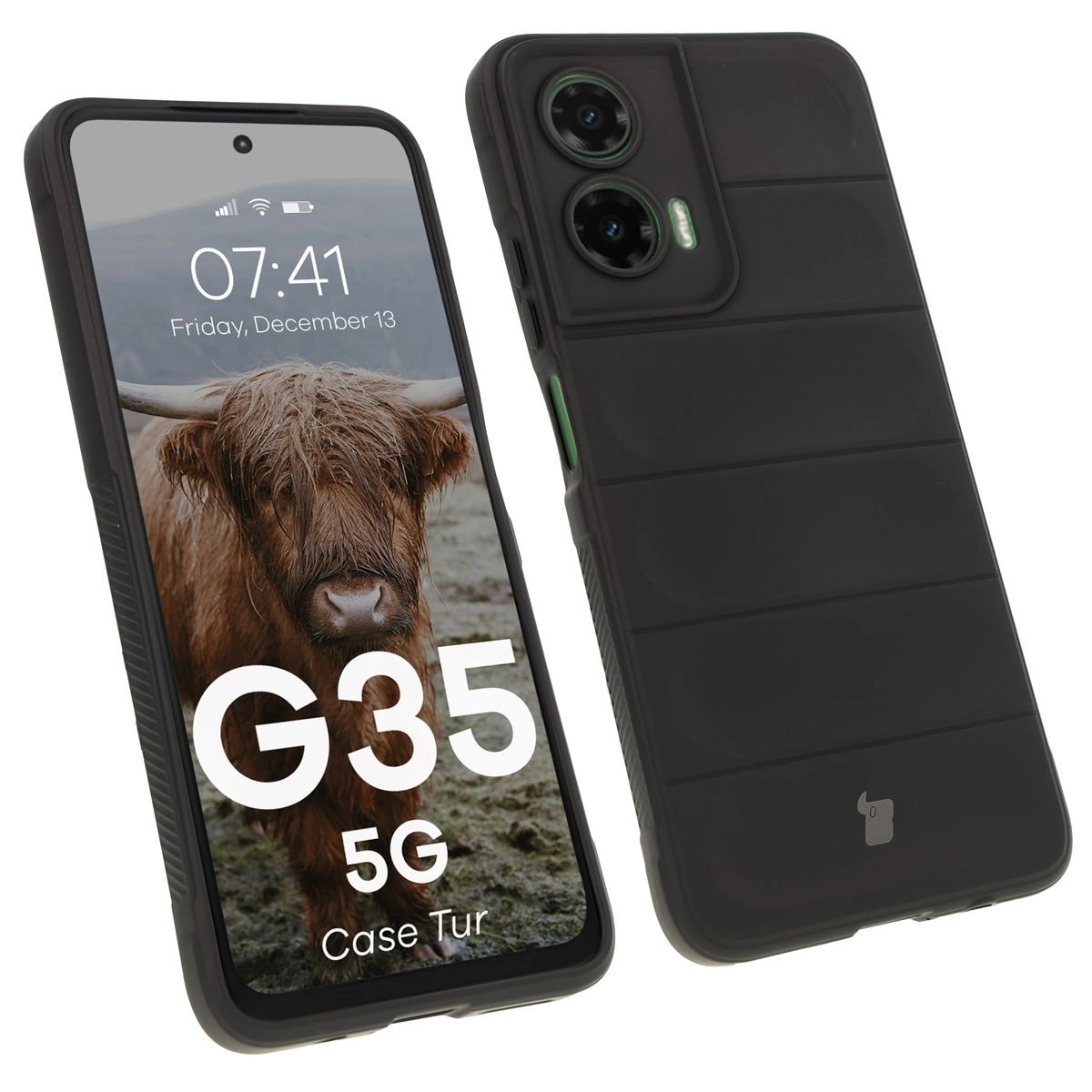 Etui Bizon Tur do Motorola Moto G35 5G Czarny