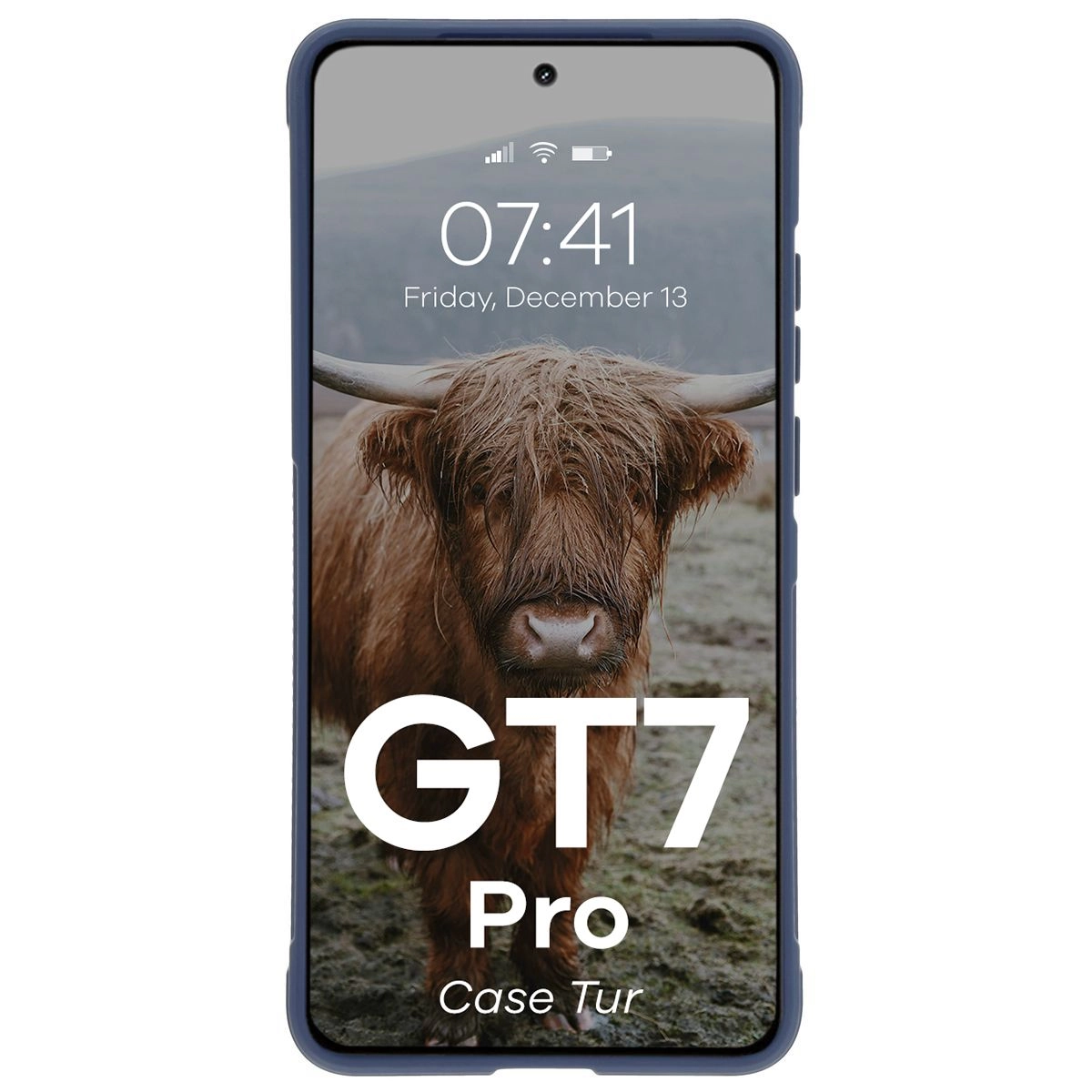 Etui Bizon Tur do Realme GT 7 Pro Granatowy