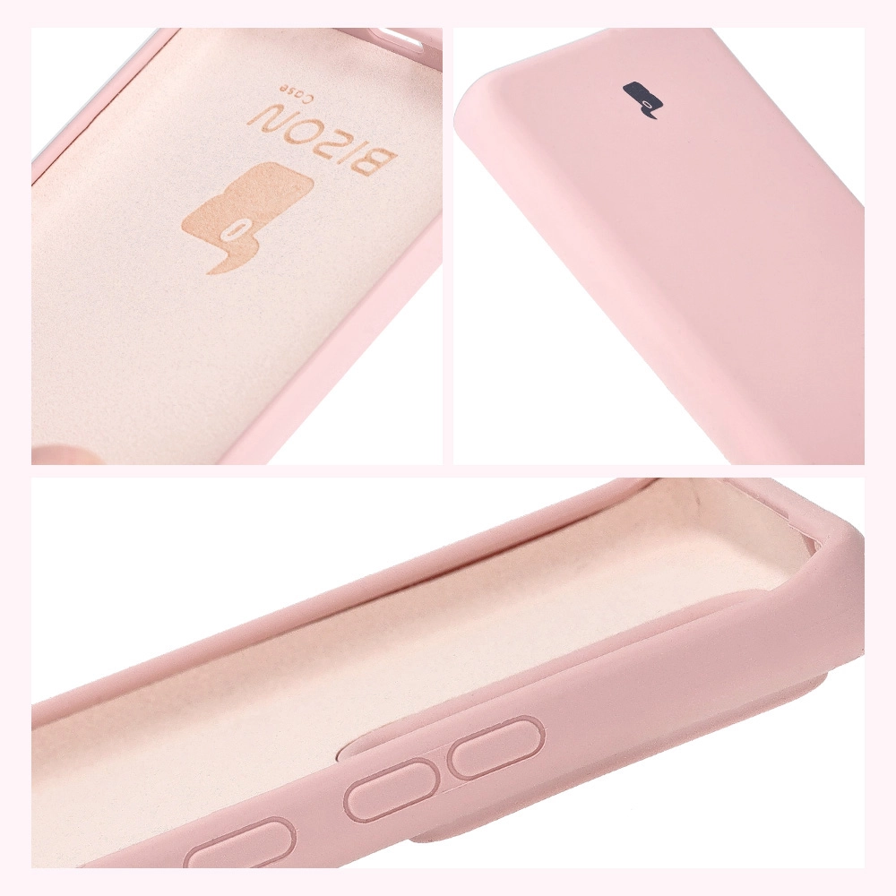 Etui Bizon Silikonowe Soft do Motorola Edge 40 Neo pudrowy róż
