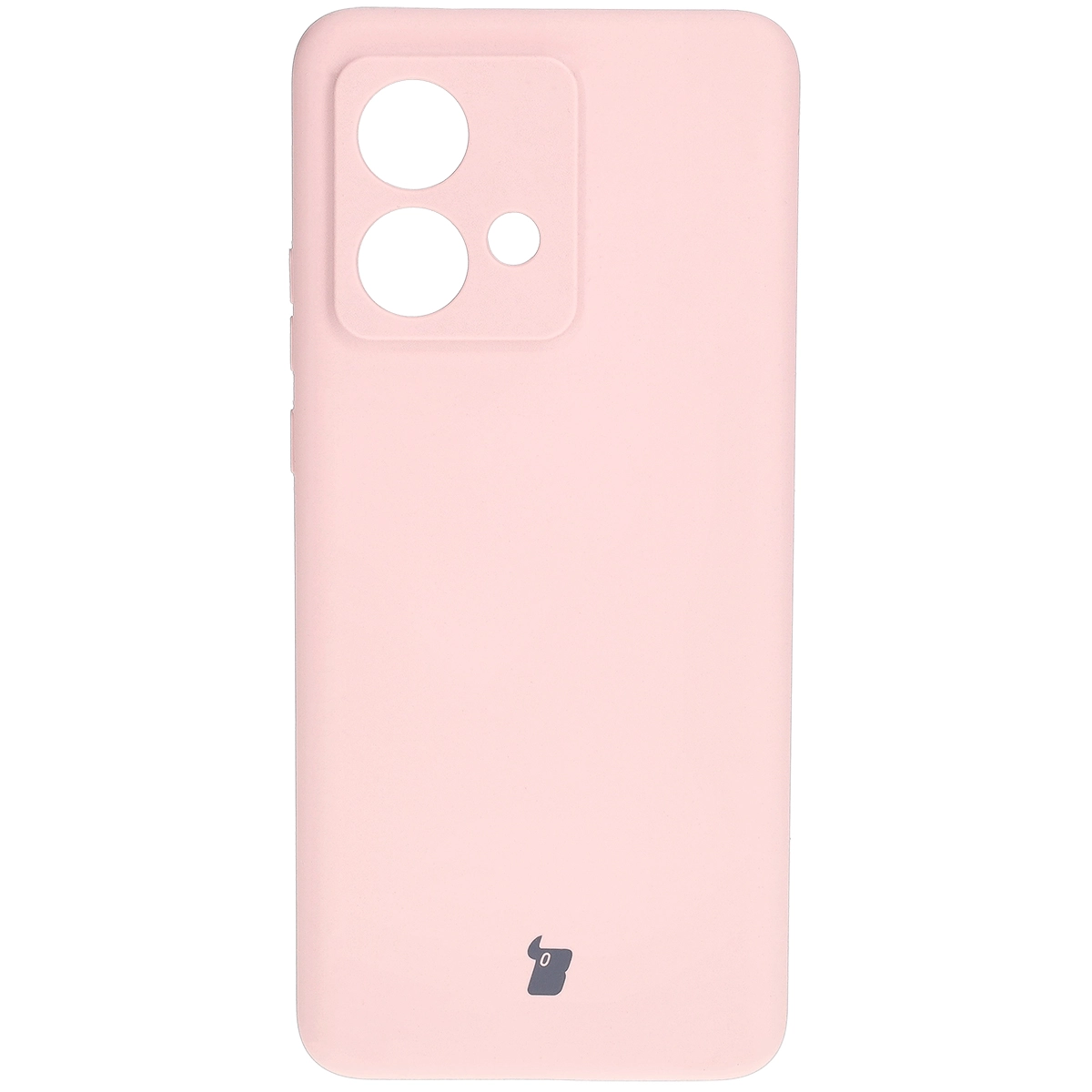 Etui Bizon Silikonowe Soft do Motorola Edge 40 Neo pudrowy róż