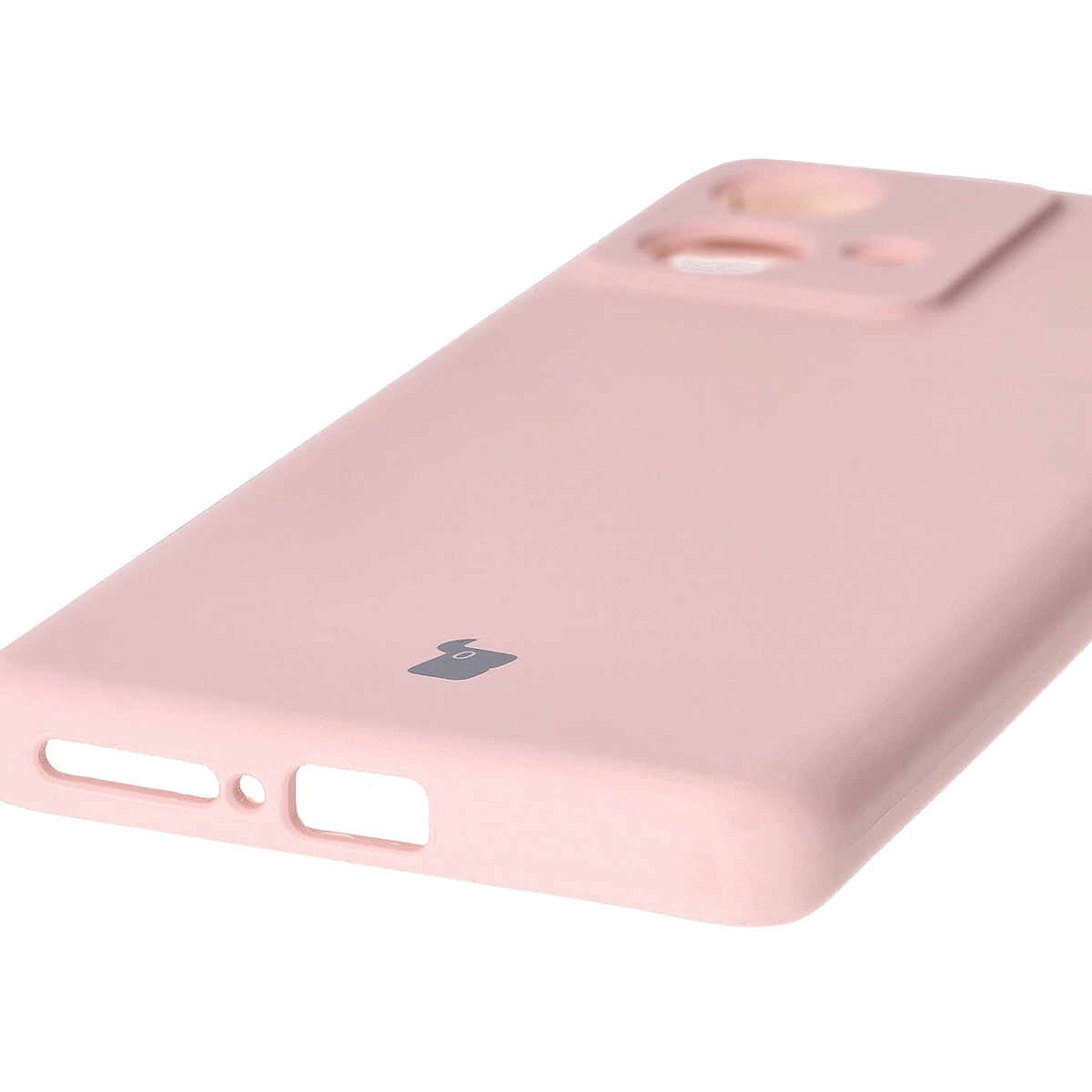 Etui Bizon Silikonowe Soft do Motorola Edge 40 Neo pudrowy róż