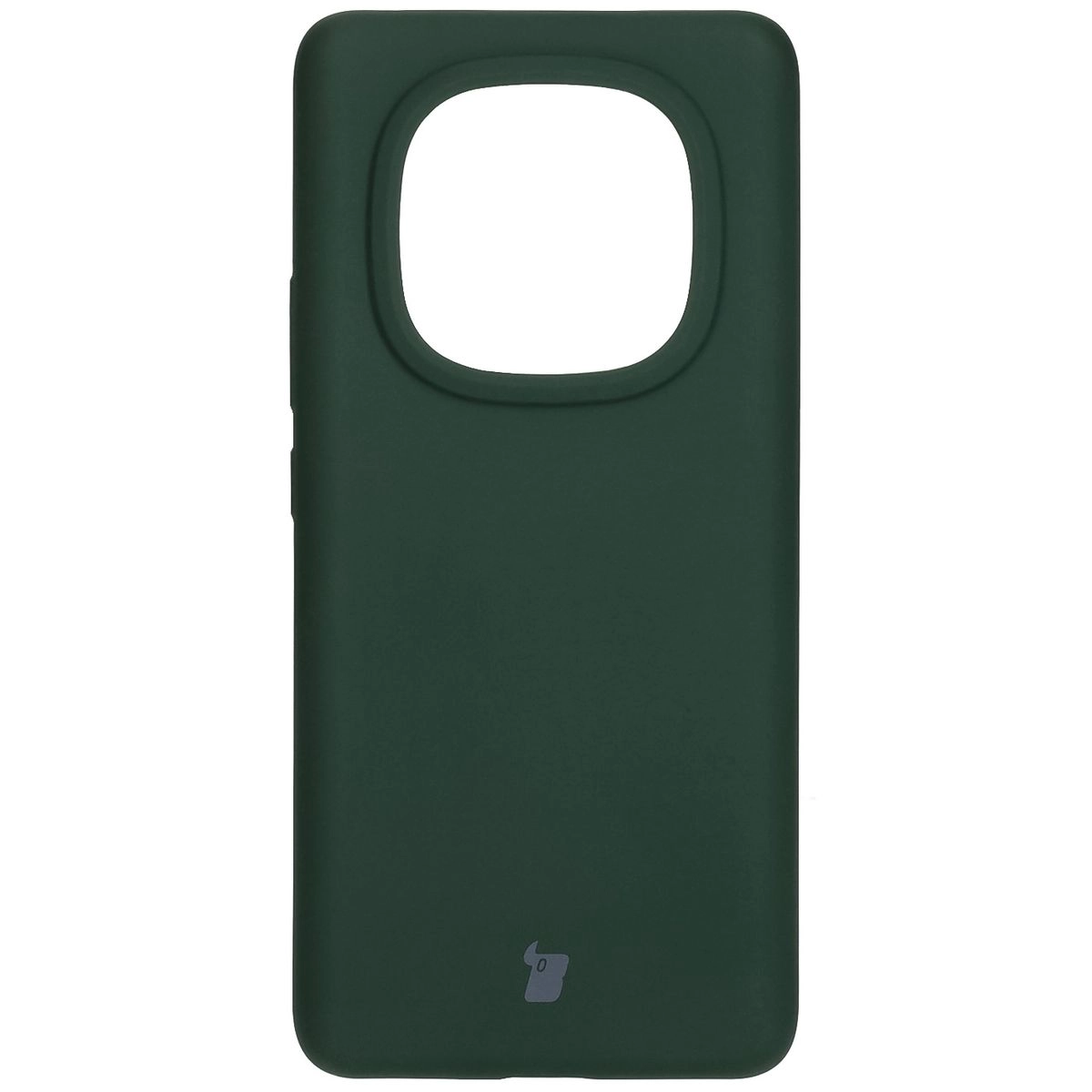 Etui Bizon Silikonowe Soft do Xiaomi Redmi Note 14 Pro Plus 5G Ciemnozielony