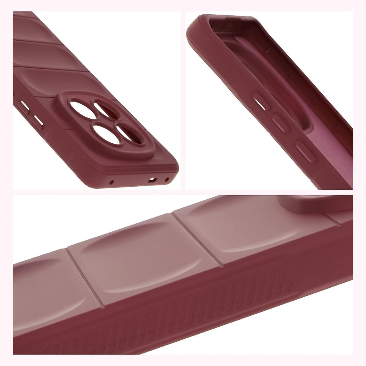 Etui Bizon Tur do Xiaomi Redmi Note 14 Pro Plus 5G Ciemnofioletowy