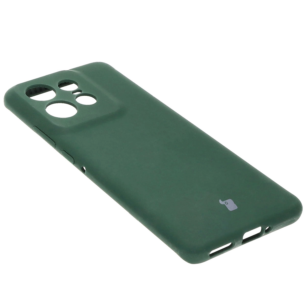 Etui Bizon Silikonowe Soft do Motorola Edge 50 Pro Ciemnozielony