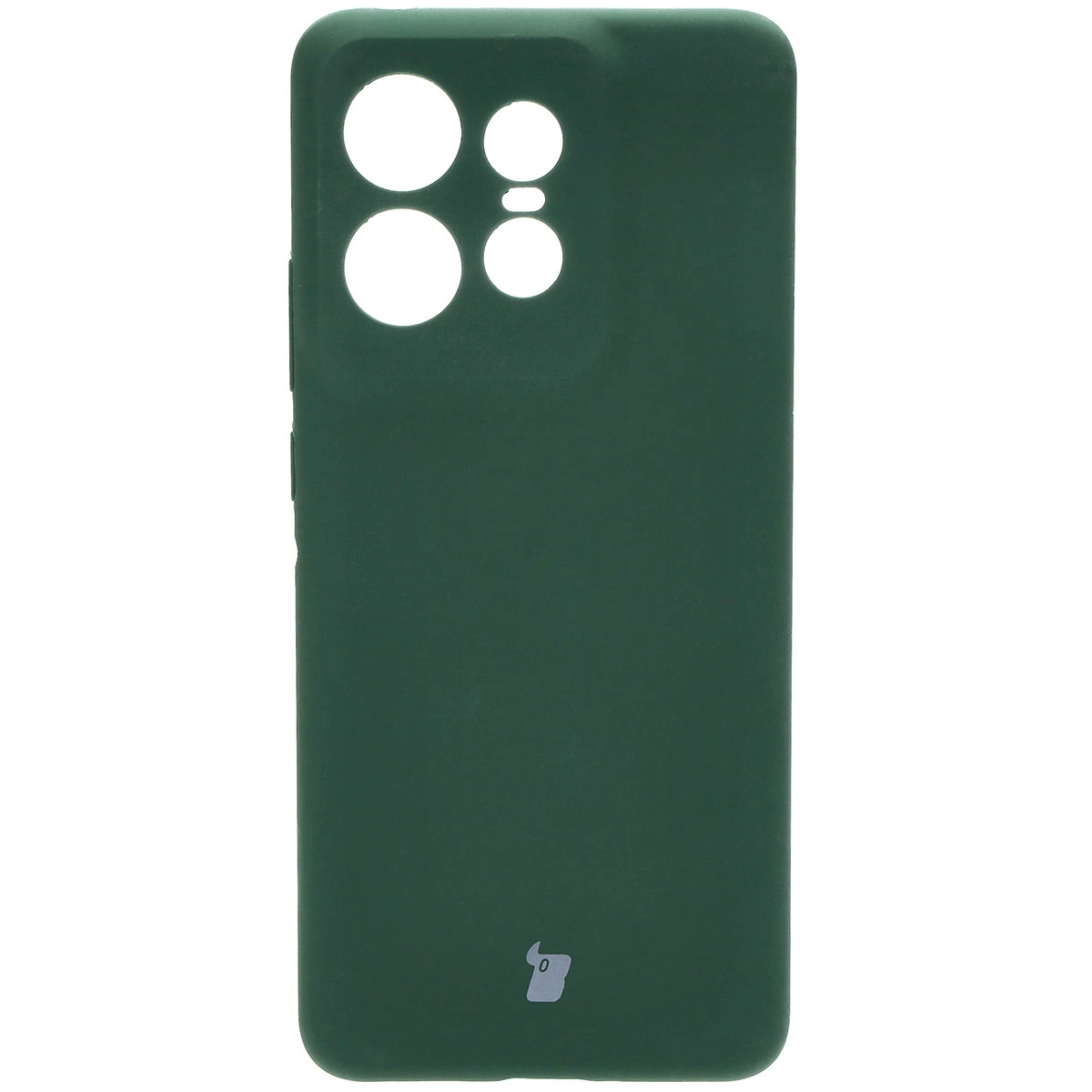 Etui Bizon Silikonowe Soft do Motorola Edge 50 Pro Ciemnozielony