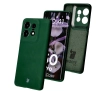 Etui Bizon Silikonowe Soft do Motorola Edge 50 Pro Ciemnozielony