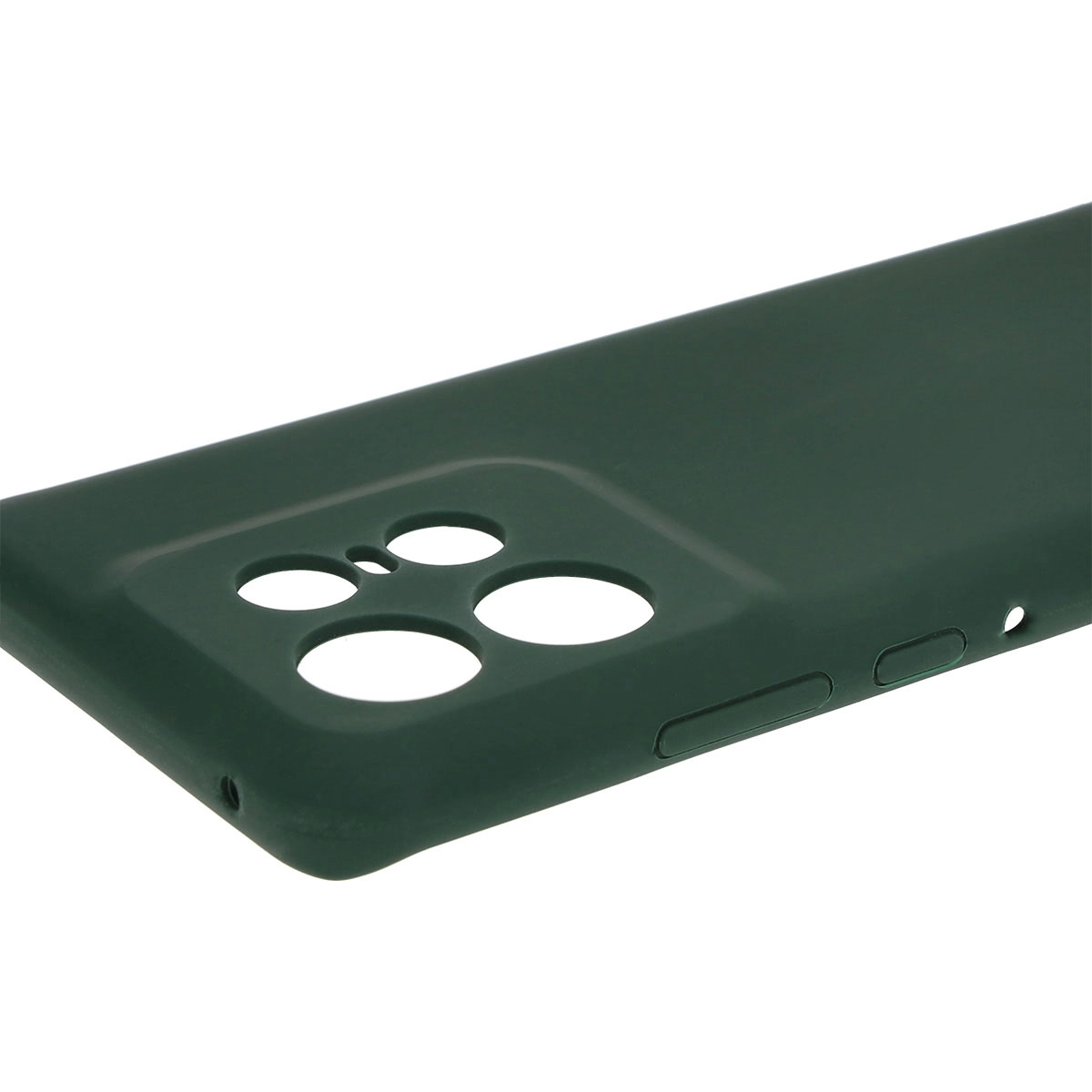 Etui Bizon Silikonowe Soft do Motorola Edge 50 Pro Ciemnozielony