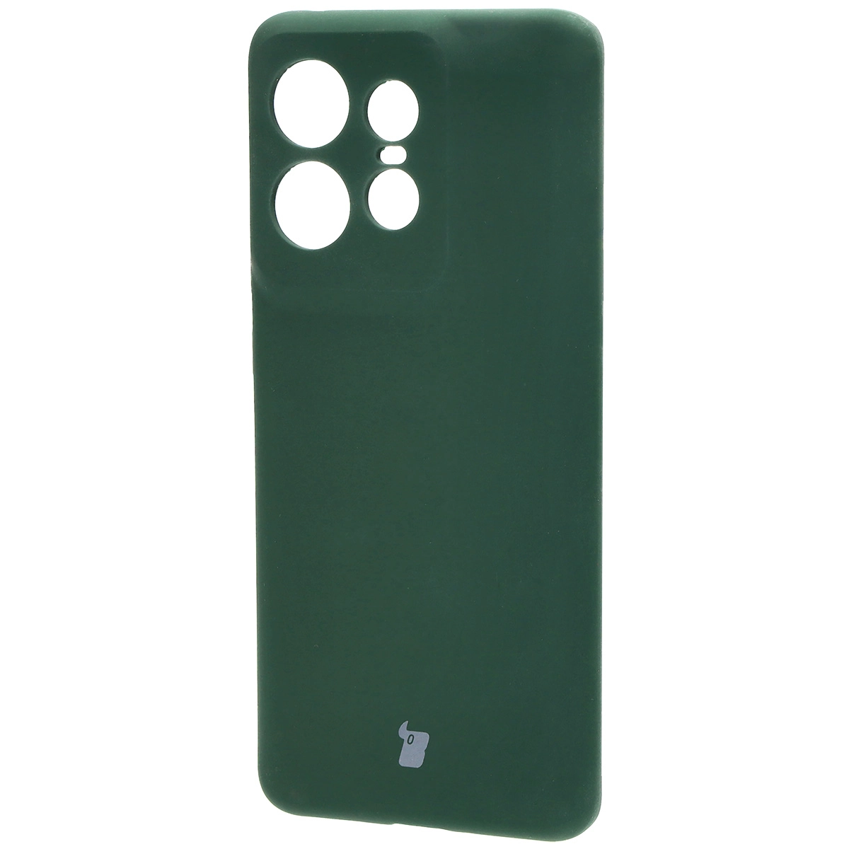 Etui Bizon Silikonowe Soft do Motorola Edge 50 Pro Ciemnozielony