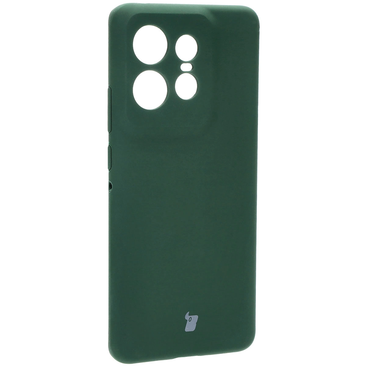Etui Bizon Silikonowe Soft do Motorola Edge 50 Pro Ciemnozielony