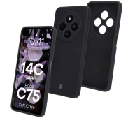 Bizon Silikonowe Soft do Xiaomi Redmi 14C 4G/Poco C75 Czarny