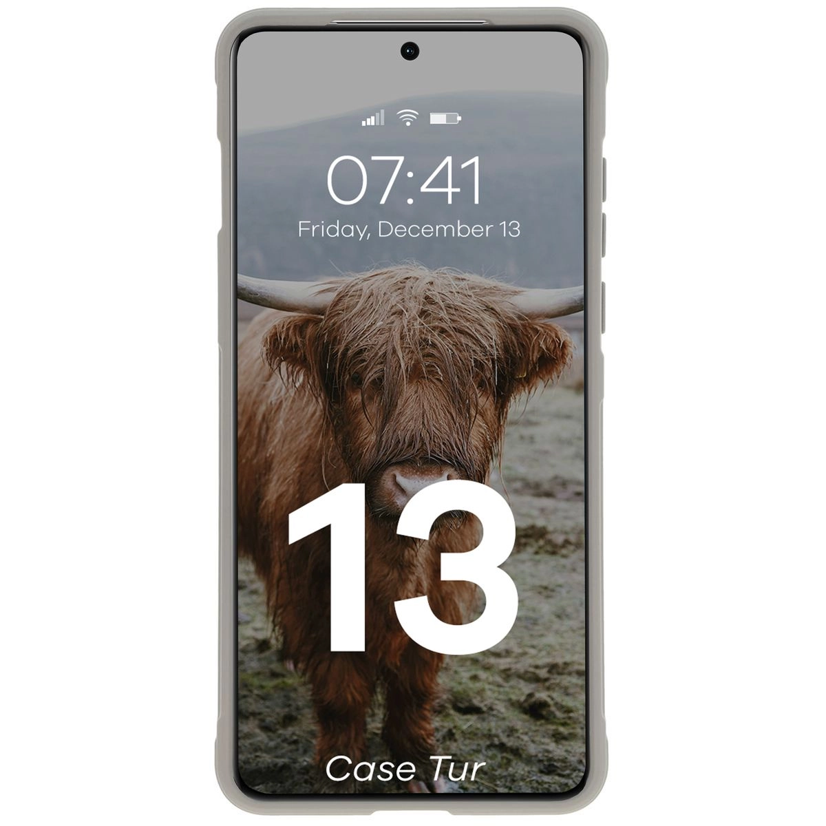 Etui Bizon Tur do OnePlus 13 Jasnoszary