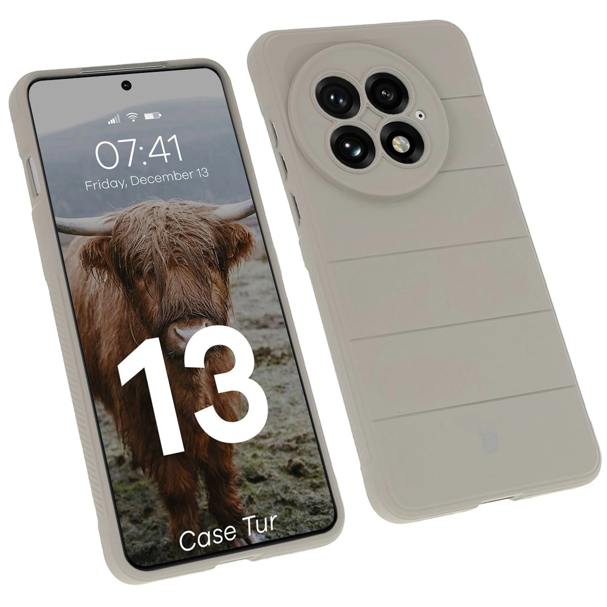 Etui Bizon Tur do OnePlus 13 Jasnoszary