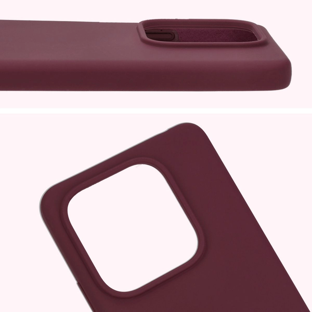 Etui Bizon Silikonowe Soft do Xiaomi Redmi Note 14 5G Ciemno-fioletowy