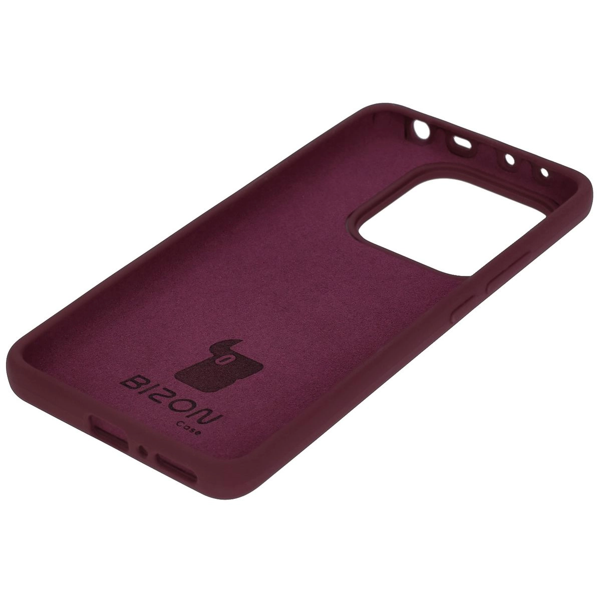 Etui Bizon Silikonowe Soft do Xiaomi Redmi Note 14 5G Ciemno-fioletowy