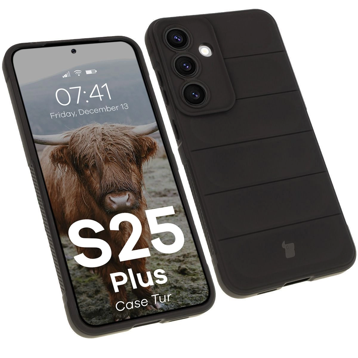 Etui Bizon Tur do Galaxy S25 Plus Czarny