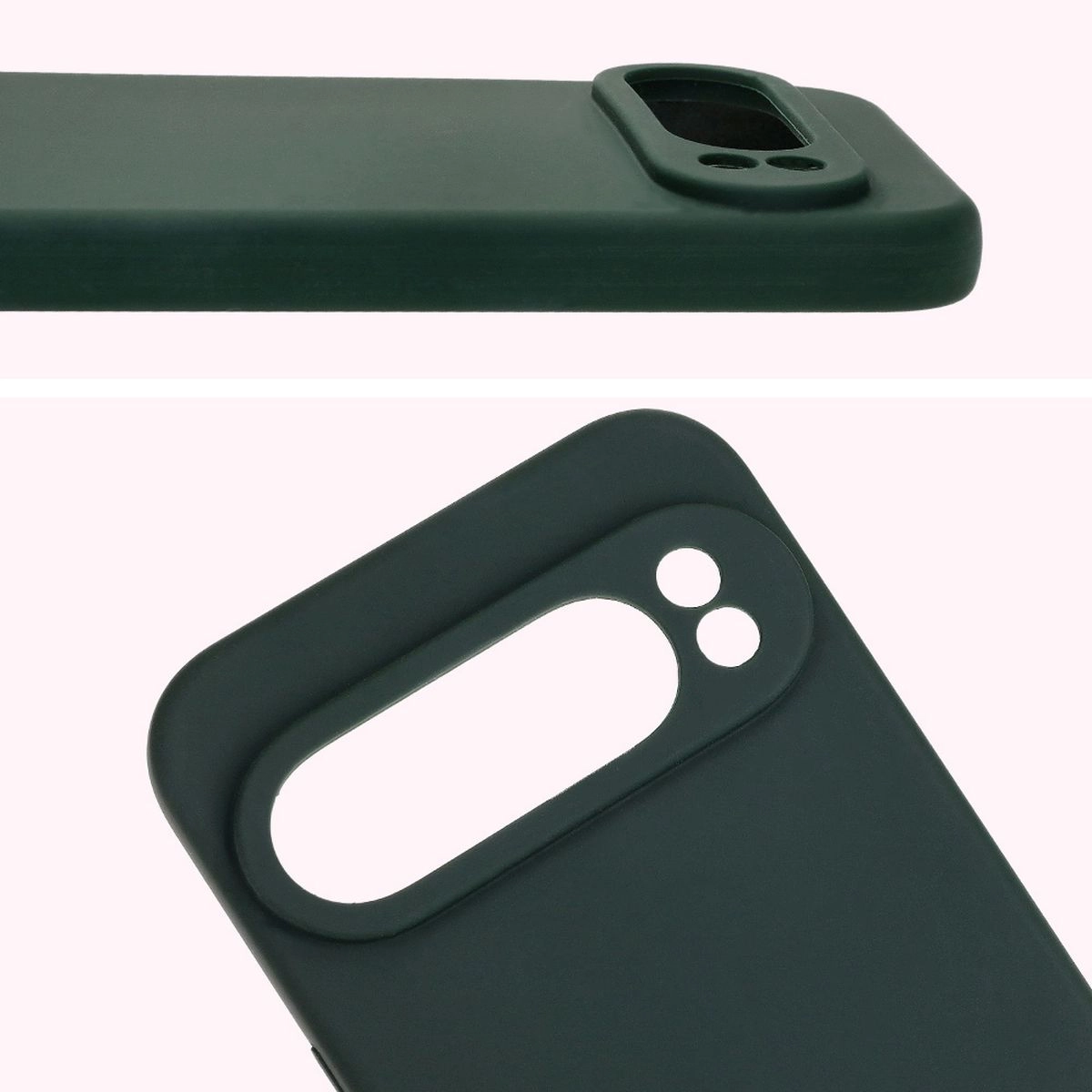 Etui Bizon Silikonowe Soft do Google Pixel 9 Pro XL Ciemnozielony