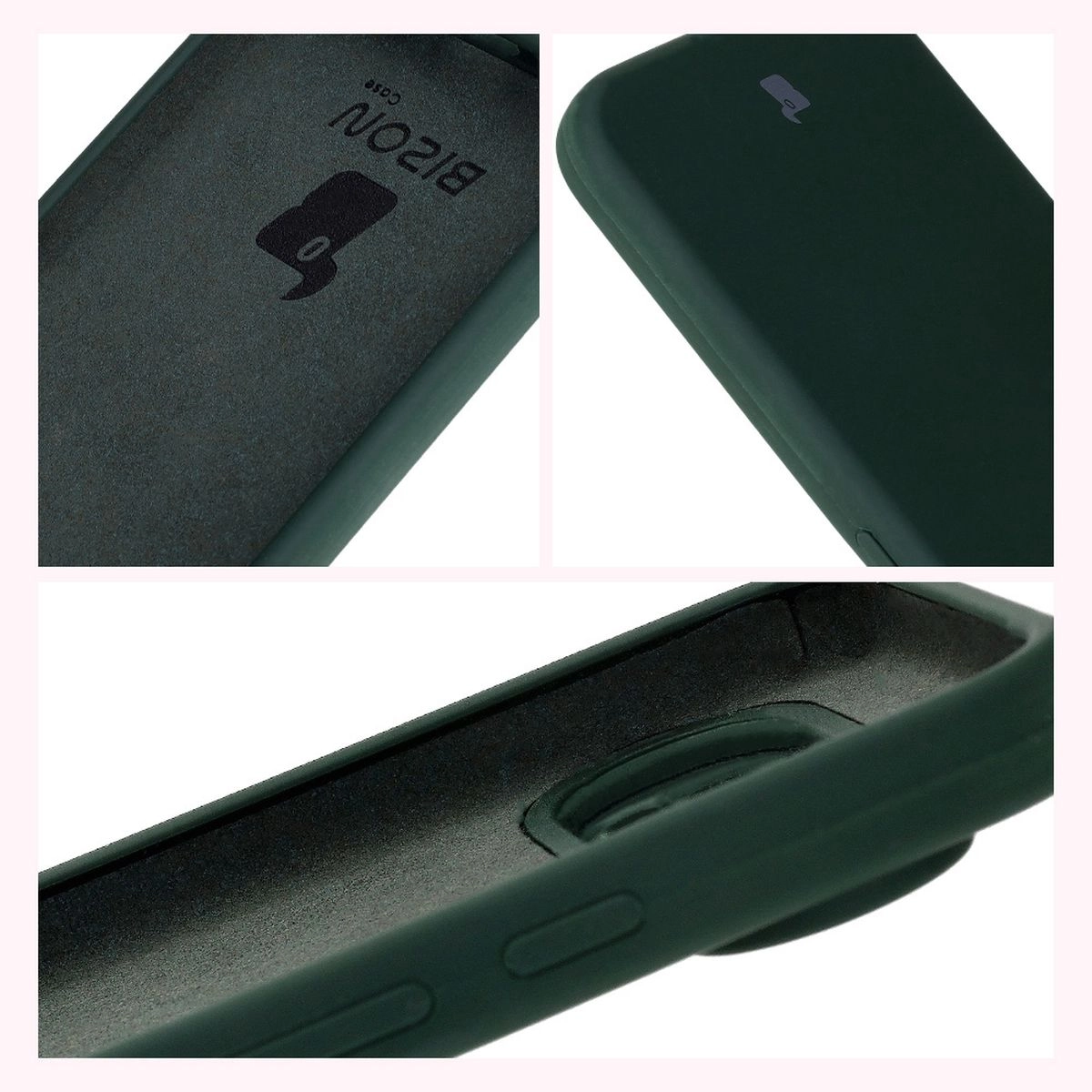 Etui Bizon Silikonowe Soft do Google Pixel 9 Pro XL Ciemnozielony