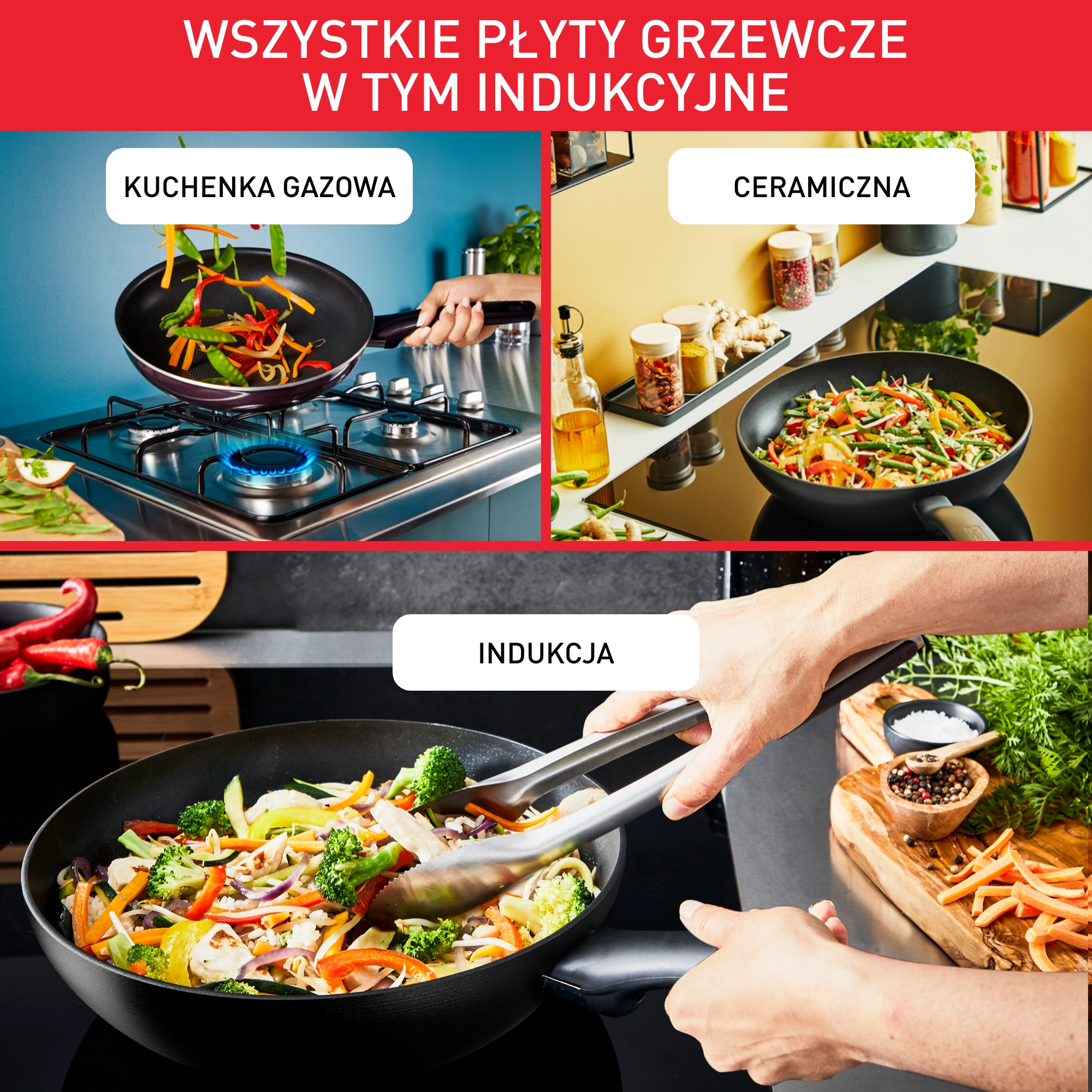Patelnia Tefal Start Easy C2690721 Indukcja Titanium 30cm