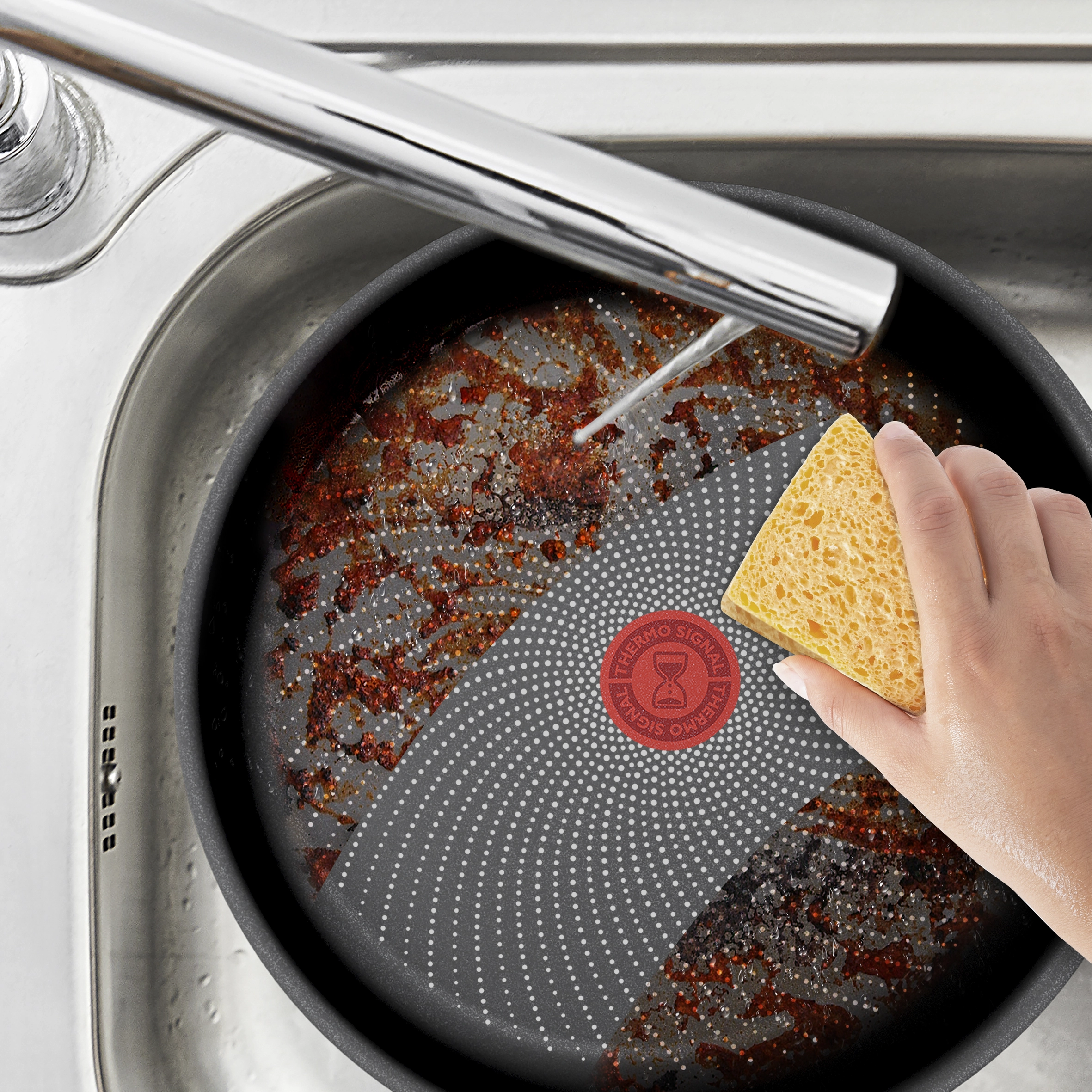 Patelnia Tefal Start Easy C2693821 Indukcja Titanium 25cm