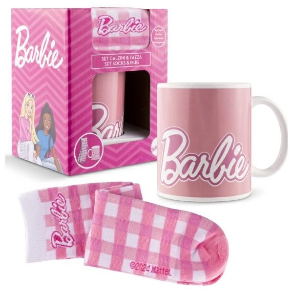 Zestaw prezentowy Coriex Barbie 340ml Skarpetki