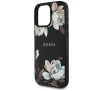 Etui Guess Grained Printed Flower Pattern MagSafe do iPhone 16 Pro Max Czarny