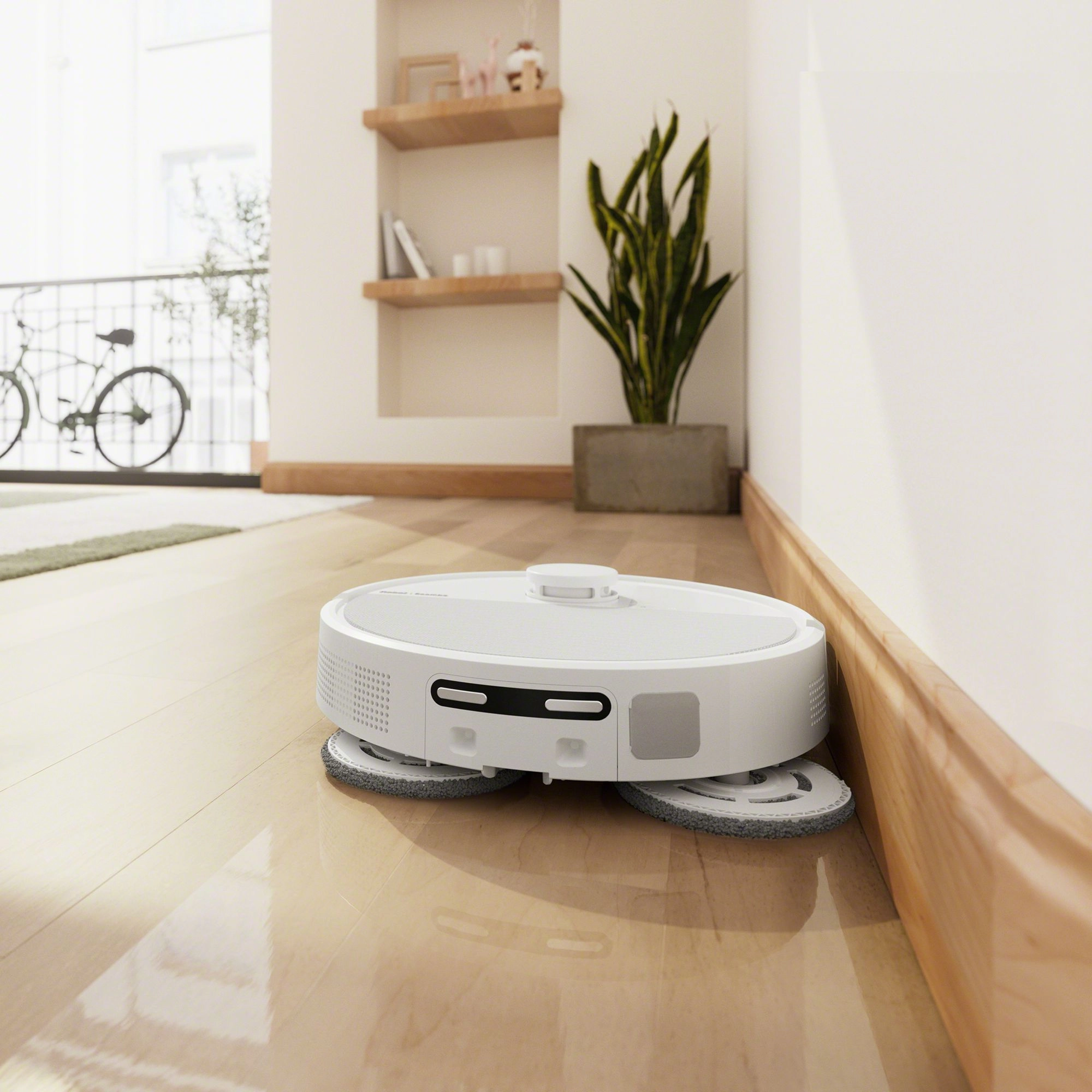 Robot sprzątający iRobot Roomba Plus 505 Combo Funkcja mopowania Stacja oczyszczająca Tworzenie mapy pomieszczenia 68dB Biały
