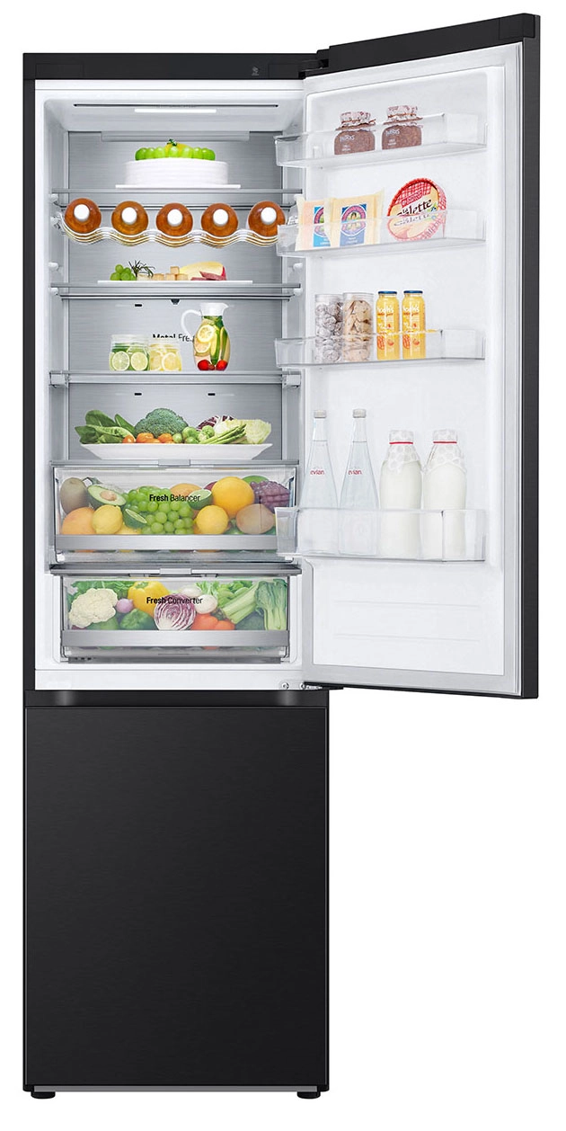 Lodówka LG GBV7270CEV Pełny No Frost 203cm Komora świeżości Zdalne sterowanie Ciemny grafit mat