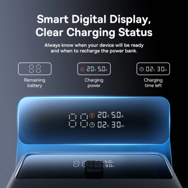 Powerbank Baseus Blade H1 Lite 20000mAh 100W Czarny