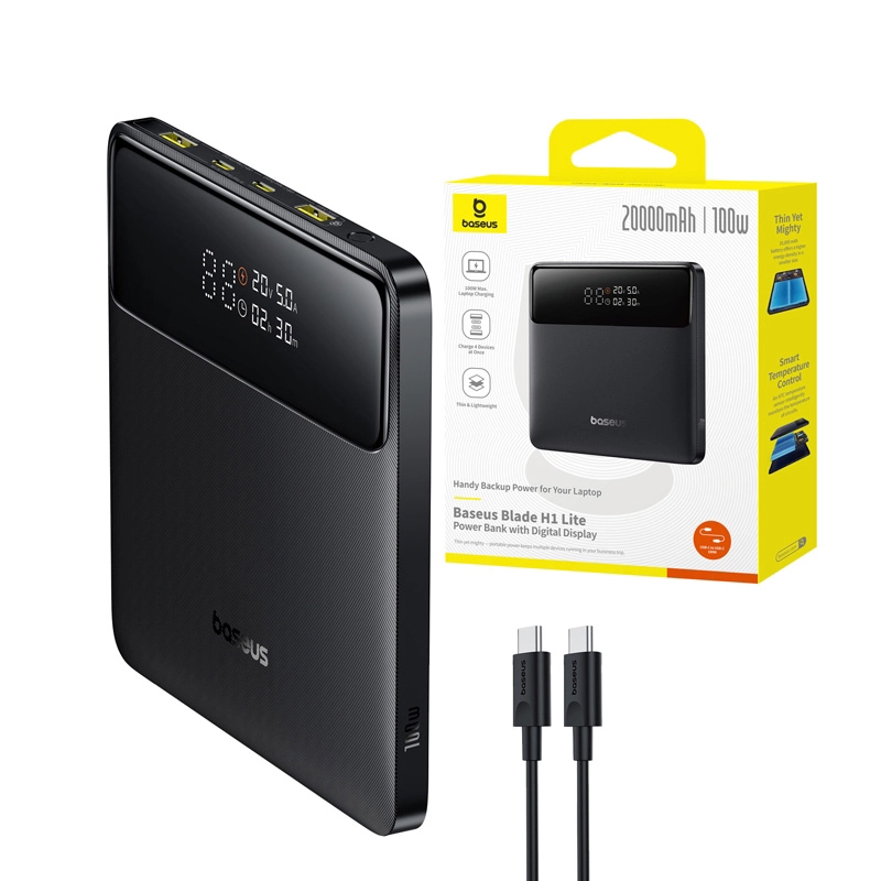 Powerbank Baseus Blade H1 Lite 20000mAh 100W Czarny