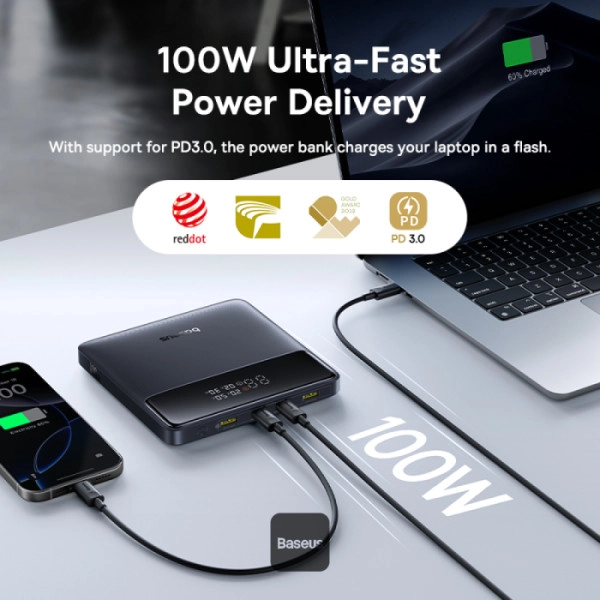 Powerbank Baseus Blade H1 Lite 20000mAh 100W Czarny