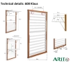 Suszarka na pranie Arredamenti Klaus ARIT-608-BR 9m