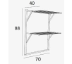 Suszarka na pranie Arredamenti Klaus ARIT-608-BR 9m