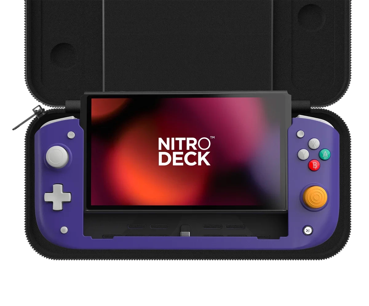 Kontroler Crkd Nitro Deck Retro Purple Limited Edition with Carry Case do Nintendo Switch