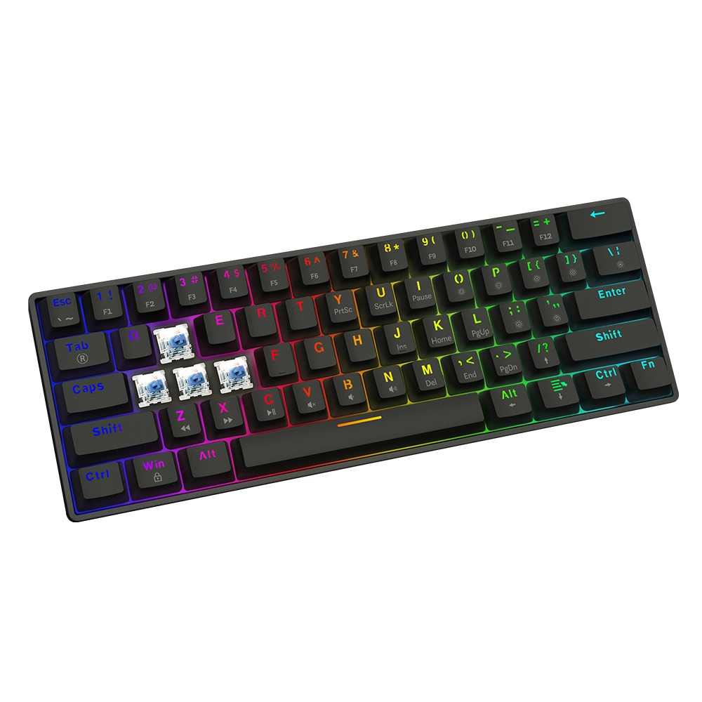 Klawiatura mechaniczna Savio Blackout X2 Outemu Blue Hot Swap Czarny