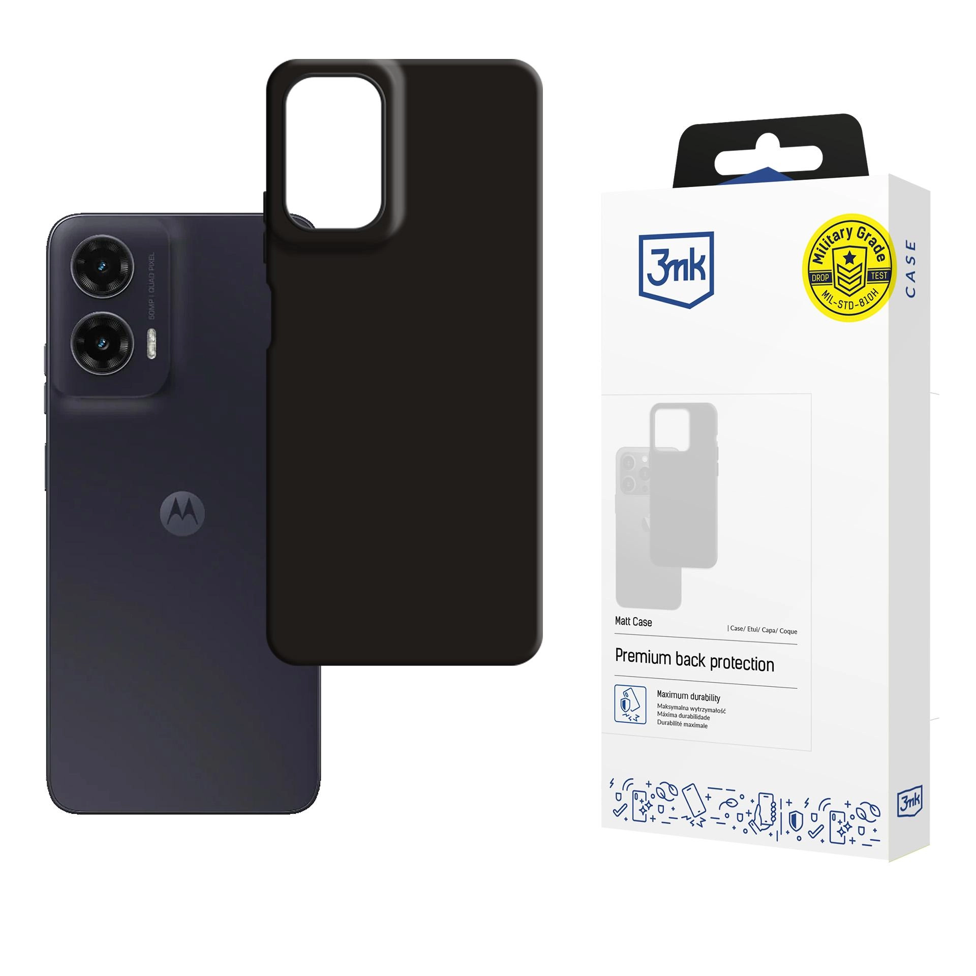 Etui 3mk Matt Case do Motorola Moto G35 5G Czarny
