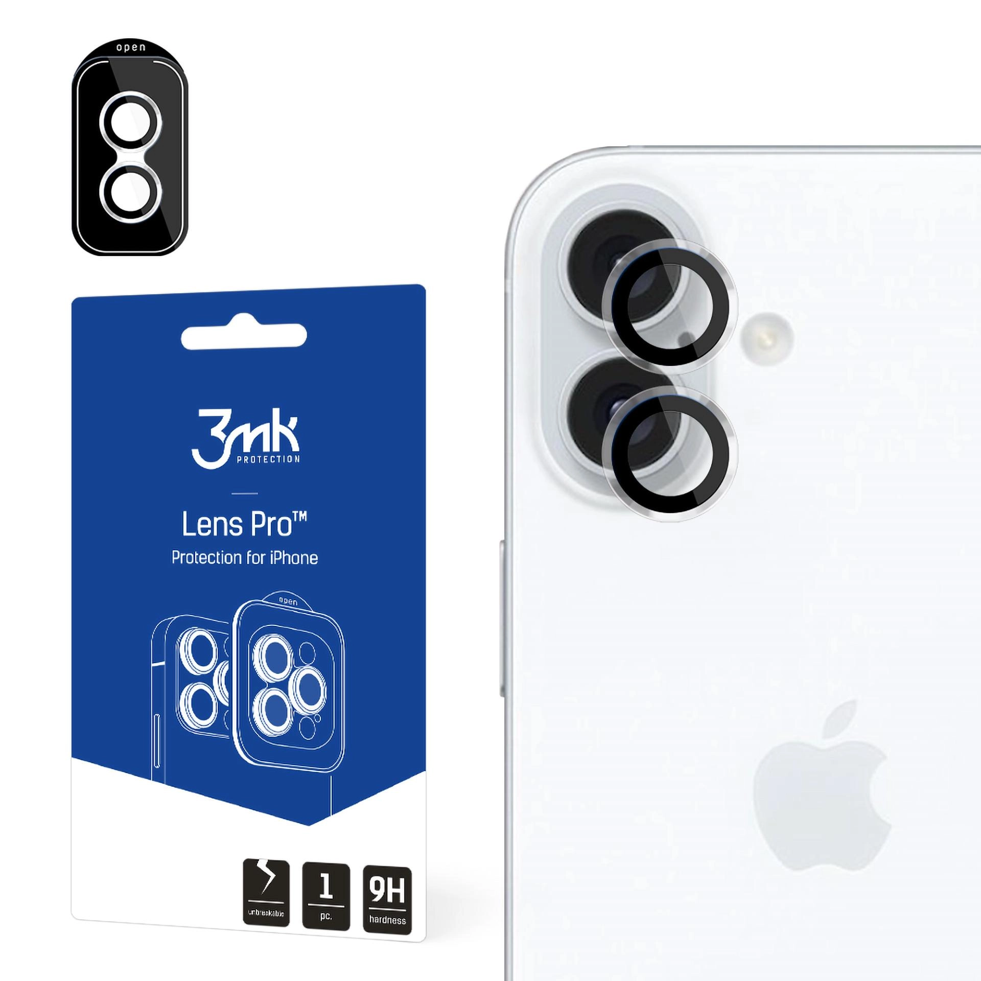 Szkło hartowane 3mk Lens Protection Pro do iPhone 16/16 Plus