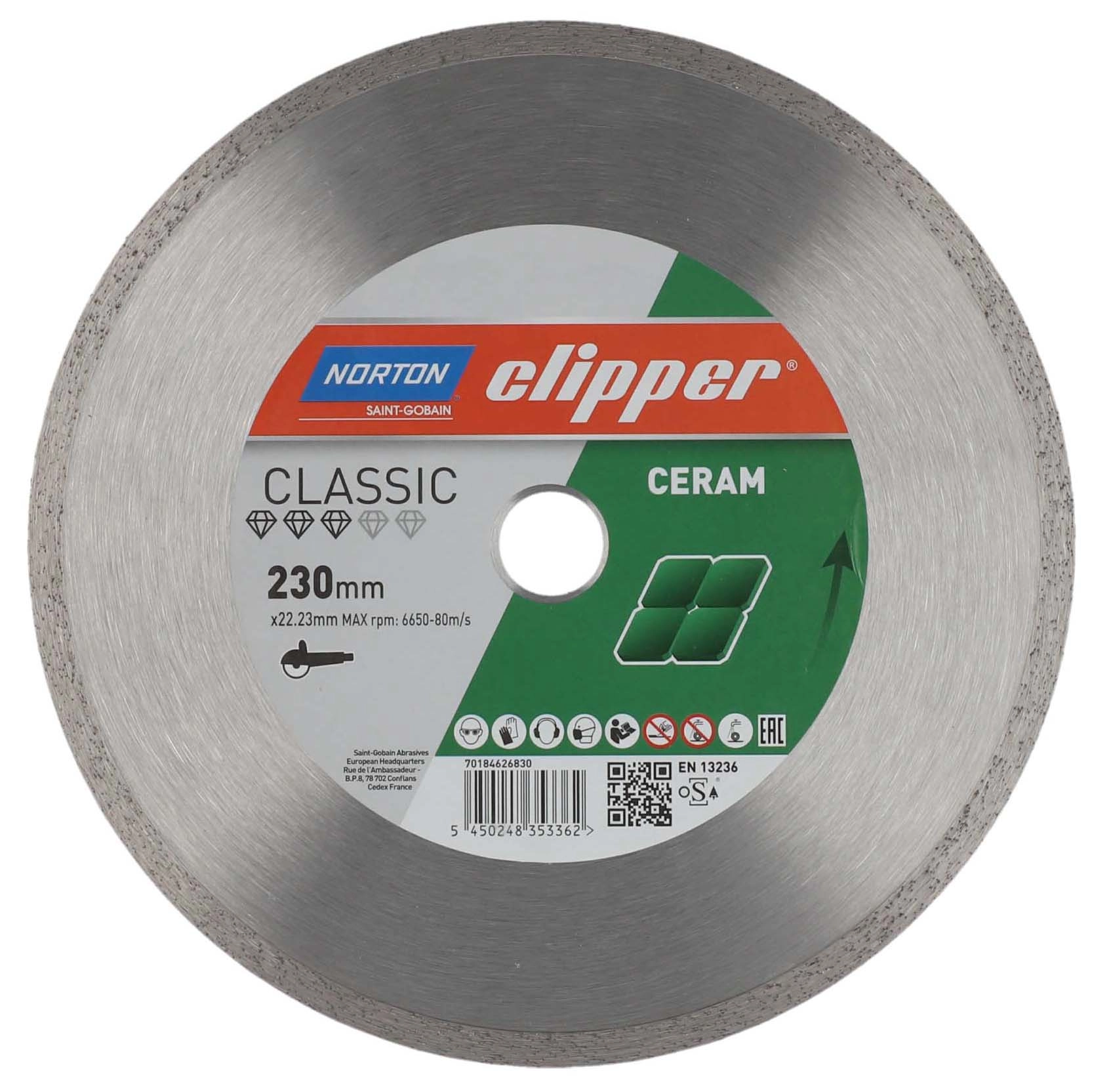 Tarcza diamentowa Norton Clipper Classic Ceram 230mm