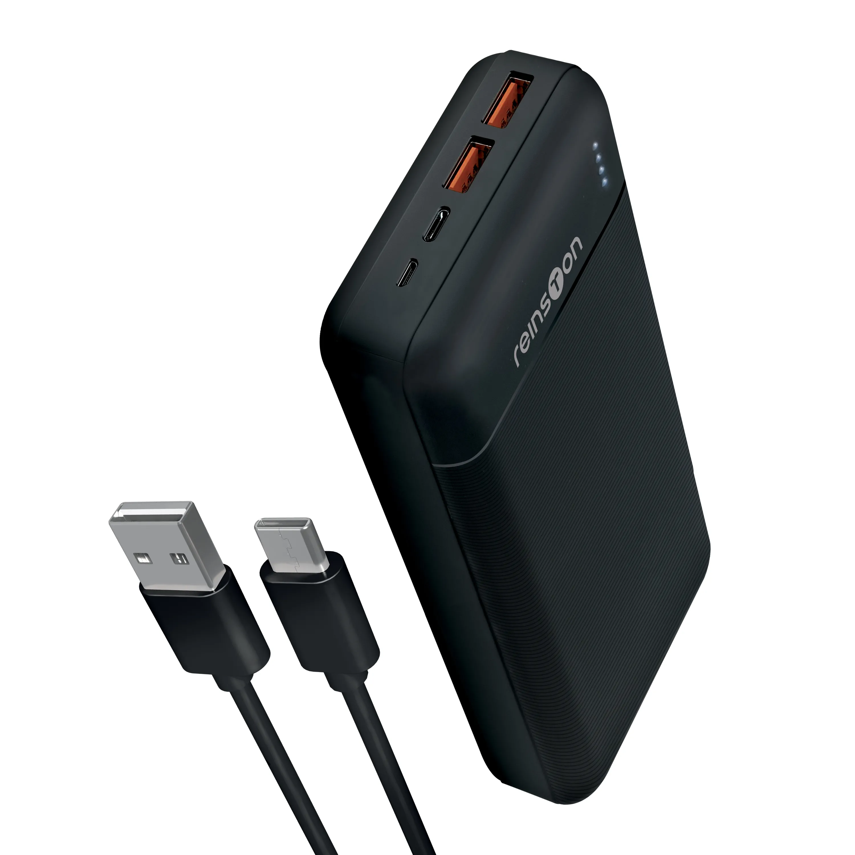 фото Внешний аккумулятор (пауэрбанк) Reinston 30000mAh PD 20W Black (EPB3CAA20) 1