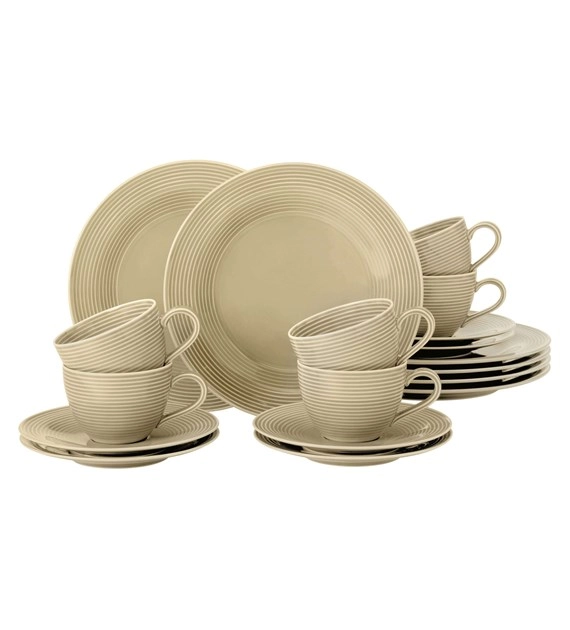 Zestaw do kawy Seltmann Beat Color Glaze 18 elementów Beżowy