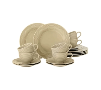 Zestaw do kawy Seltmann Beat Color Glaze 18 elementów Beżowy