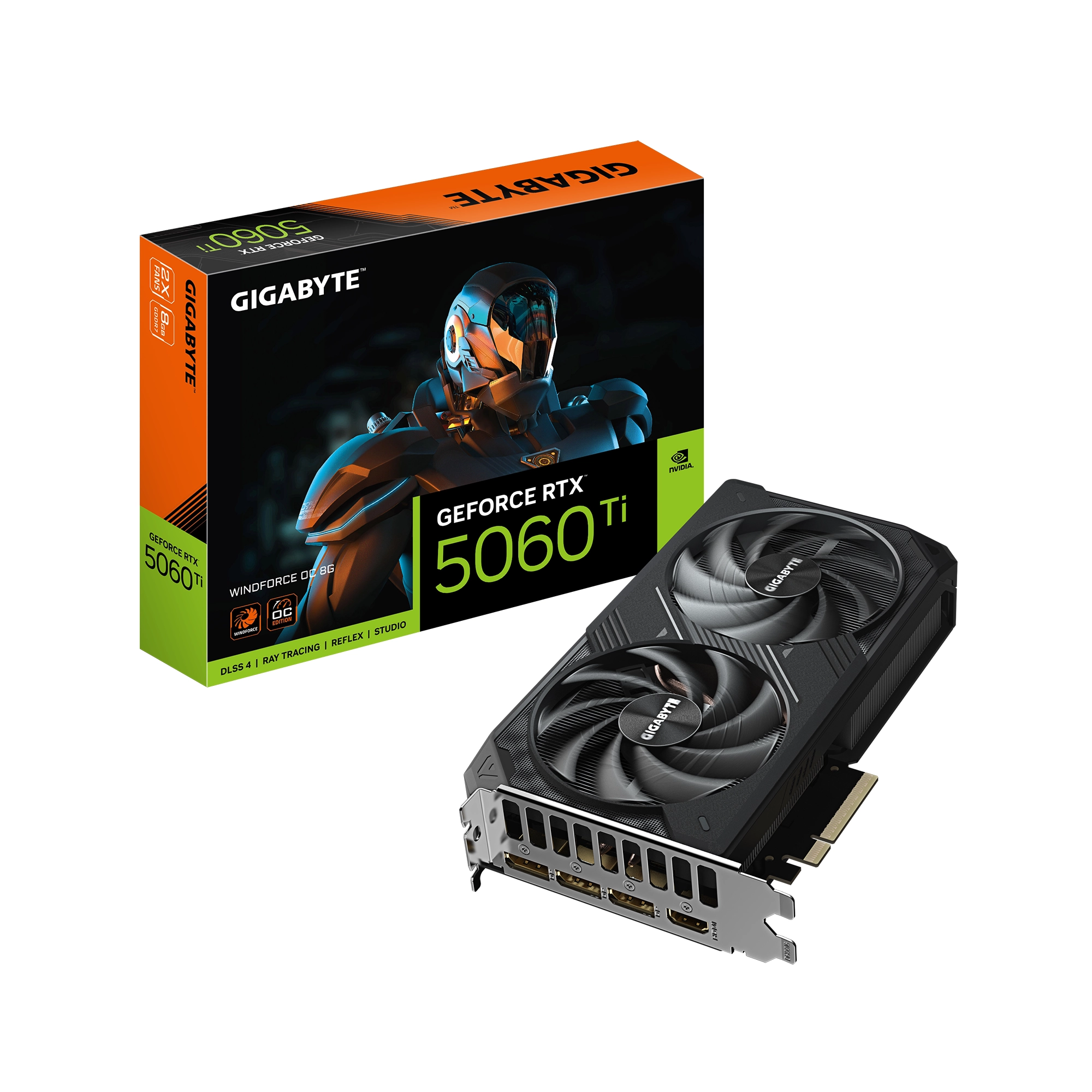 Karta graficzna Gigabyte GeForce RTX 5060 Ti WINDFORCE OC 8GB GDDR7 128bit DLSS 4