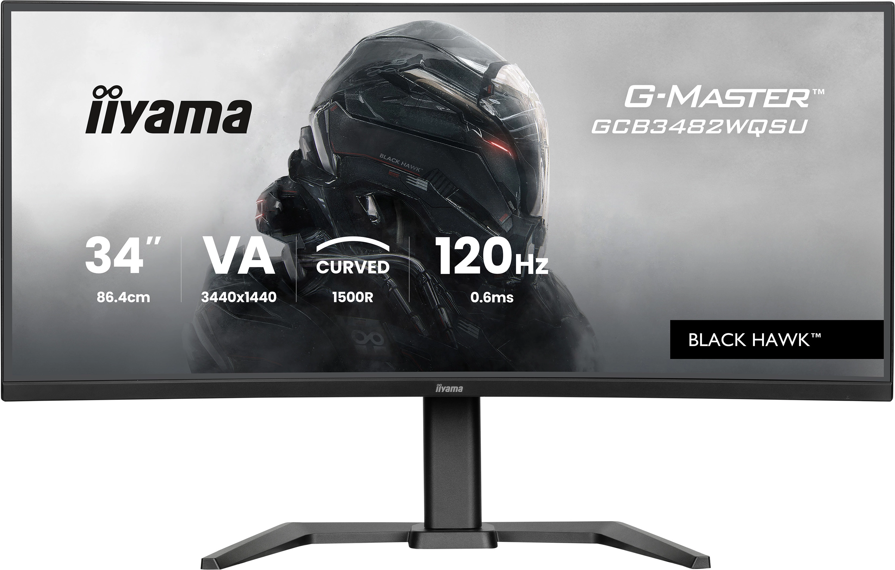 Monitor iiyama G-Master GCB3482WQSU-B1 34" 3K VA 120Hz 0,6ms MPRT Zakrzywiony Gamingowy