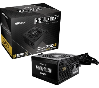Zasilacz ASrock Challenger CL-750G 750W 80+ Gold Czarny